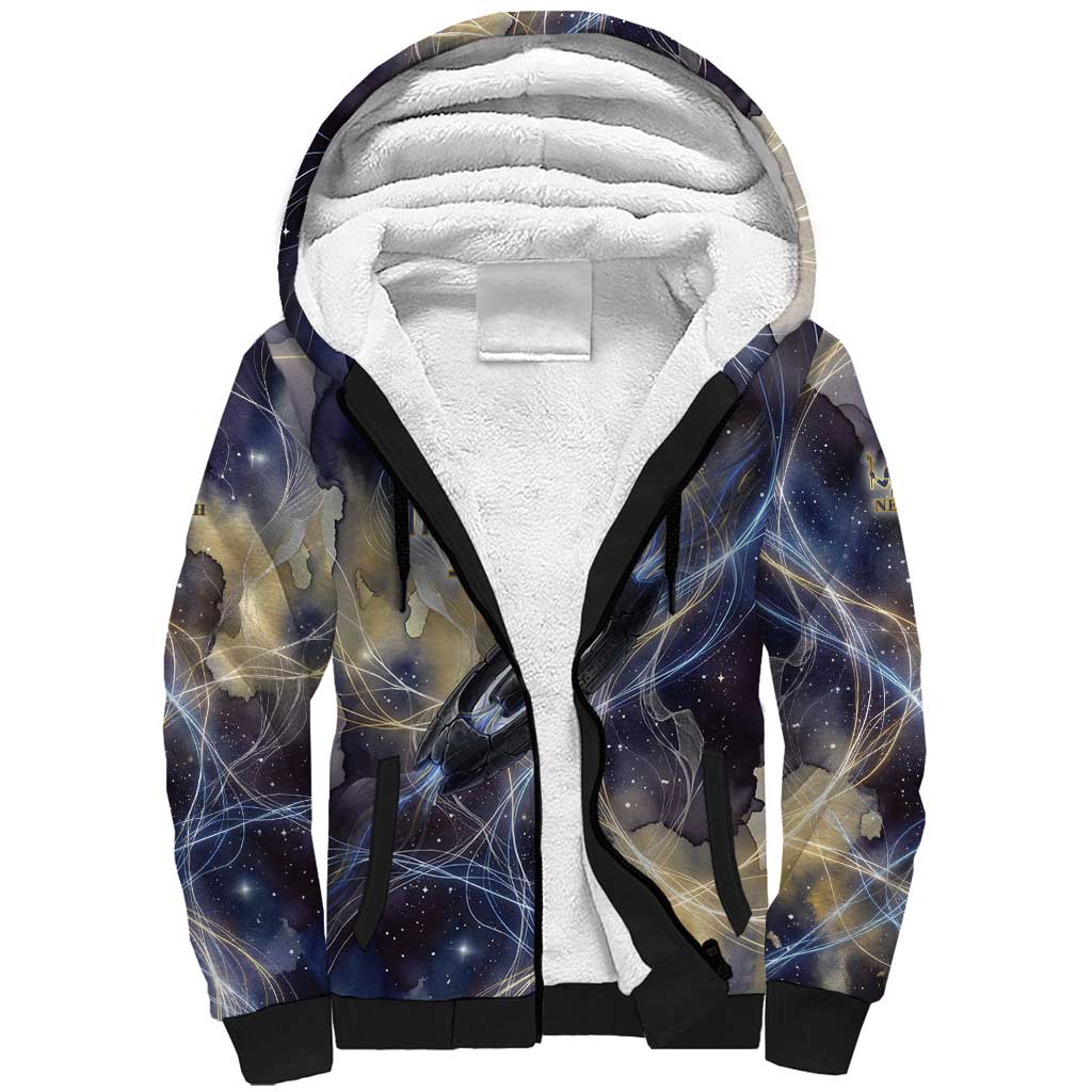 Neith Egyptian Sherpa Hoodie Goddess Mother of All Cosmic Threads