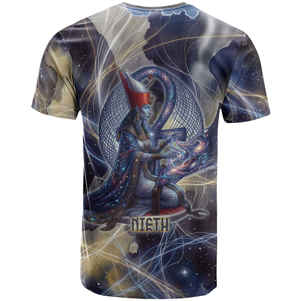 Neith Egyptian T shirt Goddess Mother of All Cosmic Threads