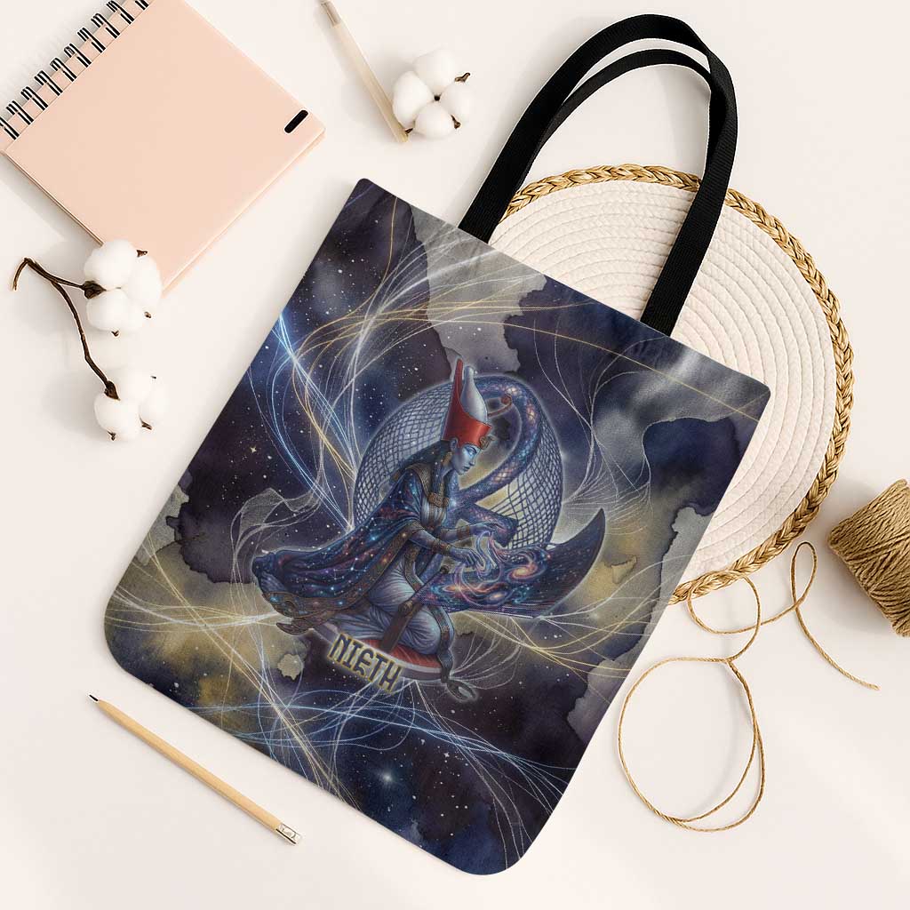 Neith Egyptian Tote Bag Goddess Mother of All Cosmic Threads