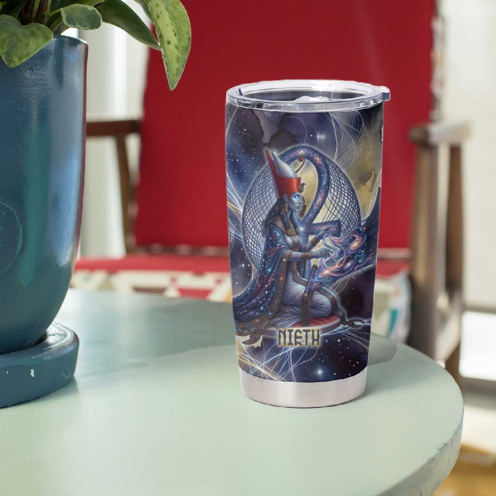 Neith Egyptian Tumbler Cup Goddess Mother of All Cosmic Threads