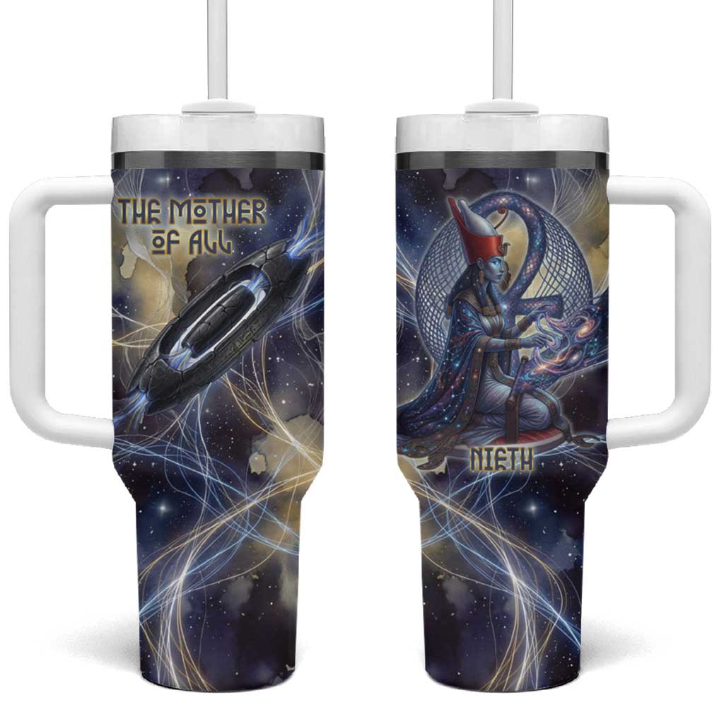 Neith Egyptian Tumbler With Handle Goddess Mother of All Cosmic Threads