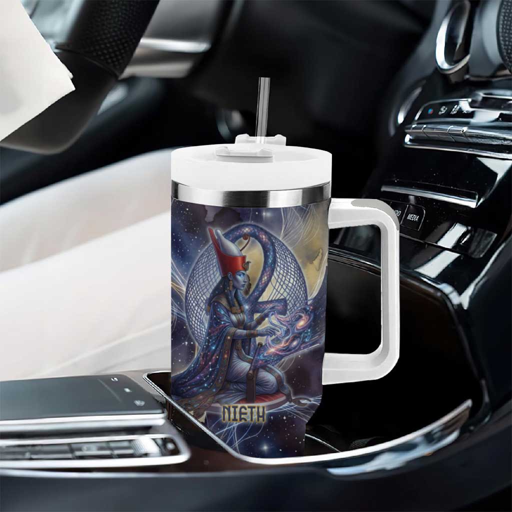 Neith Egyptian Tumbler With Handle Goddess Mother of All Cosmic Threads