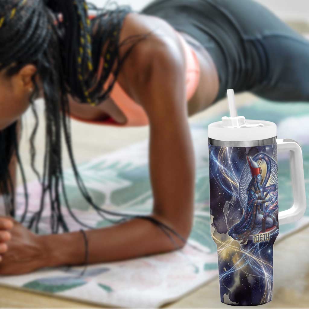 Neith Egyptian Tumbler With Handle Goddess Mother of All Cosmic Threads