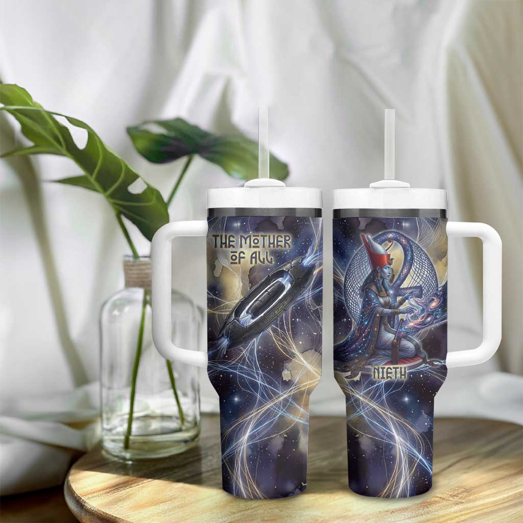 Neith Egyptian Tumbler With Handle Goddess Mother of All Cosmic Threads