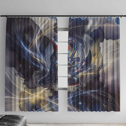 Neith Egyptian Window Curtain Goddess Mother of All Cosmic Threads