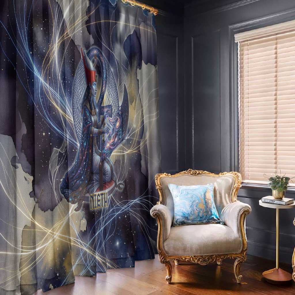Neith Egyptian Window Curtain Goddess Mother of All Cosmic Threads