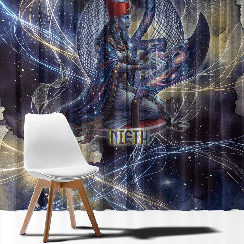 Neith Egyptian Window Curtain Goddess Mother of All Cosmic Threads