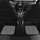 Togo Car Mats Red Lion Head Design and Traditional African Pattern