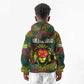 Togo Kid Hoodie Red Lion Head Design and Traditional African Pattern
