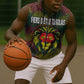 Togo Sleeveless Zip Hoodie Red Lion Head Design and Traditional African Pattern - African Pride