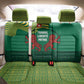 Togo Back Car Seat Cover - Red Twin Lions and Travail Liberté Patrie Slogan