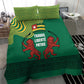 Togo Bedding Set - Red Twin Lions and Travail Liberté Patrie Slogan