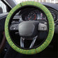 Togo Steering Wheel Cover - Red Twin Lions and Travail Liberté Patrie Slogan