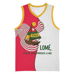 Lome Togo Basketball Jersey - Sailboat and Sunset Where the Sun Kisses the Sea TS04