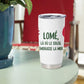 Lome Togo Tumbler Cup - Sailboat and Sunset – Where the Sun Kisses the Sea