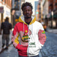 Lome Togo Zip Hoodie - Sailboat and Sunset – Where the Sun Kisses the Sea