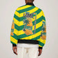 Lome Togo Sunset Bomber Jacket - Palm Trees and Ocean Embrace Design