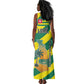 Lome Togo Sunset Tank Maxi Dress - Palm Trees and Ocean Embrace Design