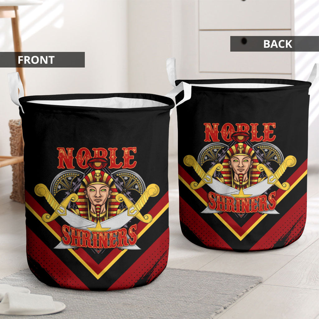 Noble Shriners Laundry Basket Masonic Egyptian Pharaoh Scimitar Emblem