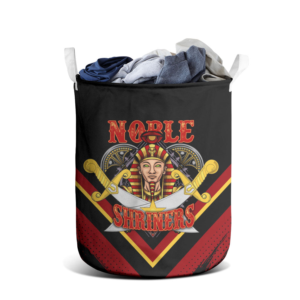 Noble Shriners Laundry Basket Masonic Egyptian Pharaoh Scimitar Emblem