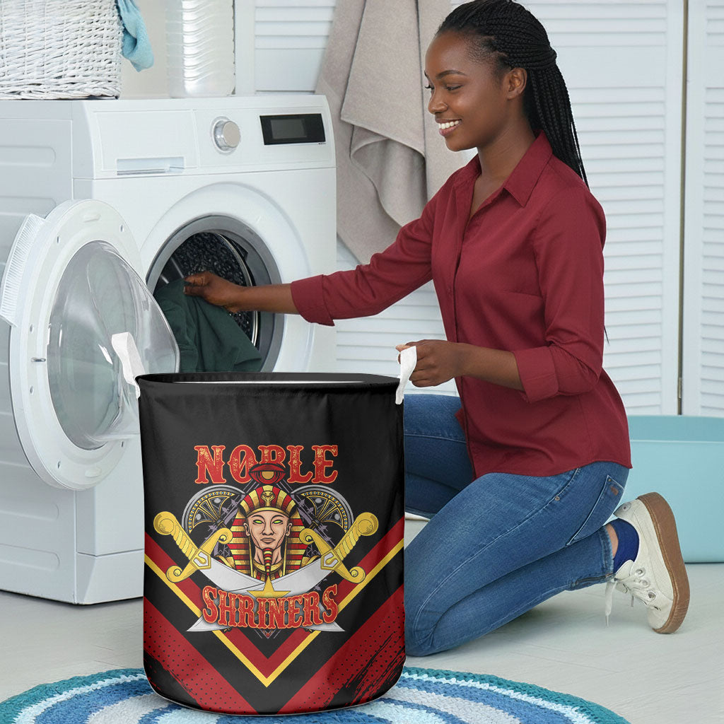 Noble Shriners Laundry Basket Masonic Egyptian Pharaoh Scimitar Emblem
