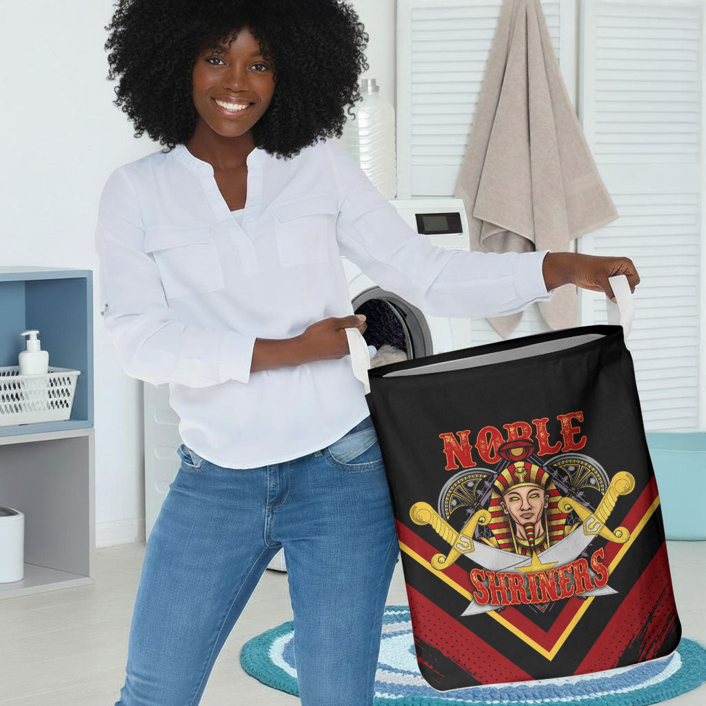 Noble Shriners Laundry Basket Masonic Egyptian Pharaoh Scimitar Emblem