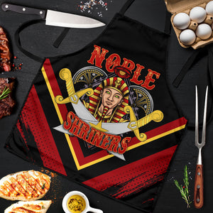 Noble Shriners Apron Masonic Egyptian Pharaoh Scimitar Emblem