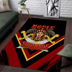 Noble Shriners Area Rug Masonic Egyptian Pharaoh Scimitar Emblem