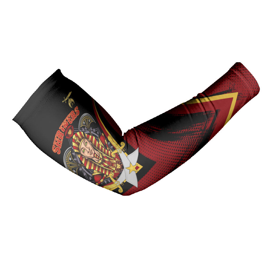 Noble Shriners Arm Sleeves Masonic Egyptian Pharaoh Scimitar Emblem