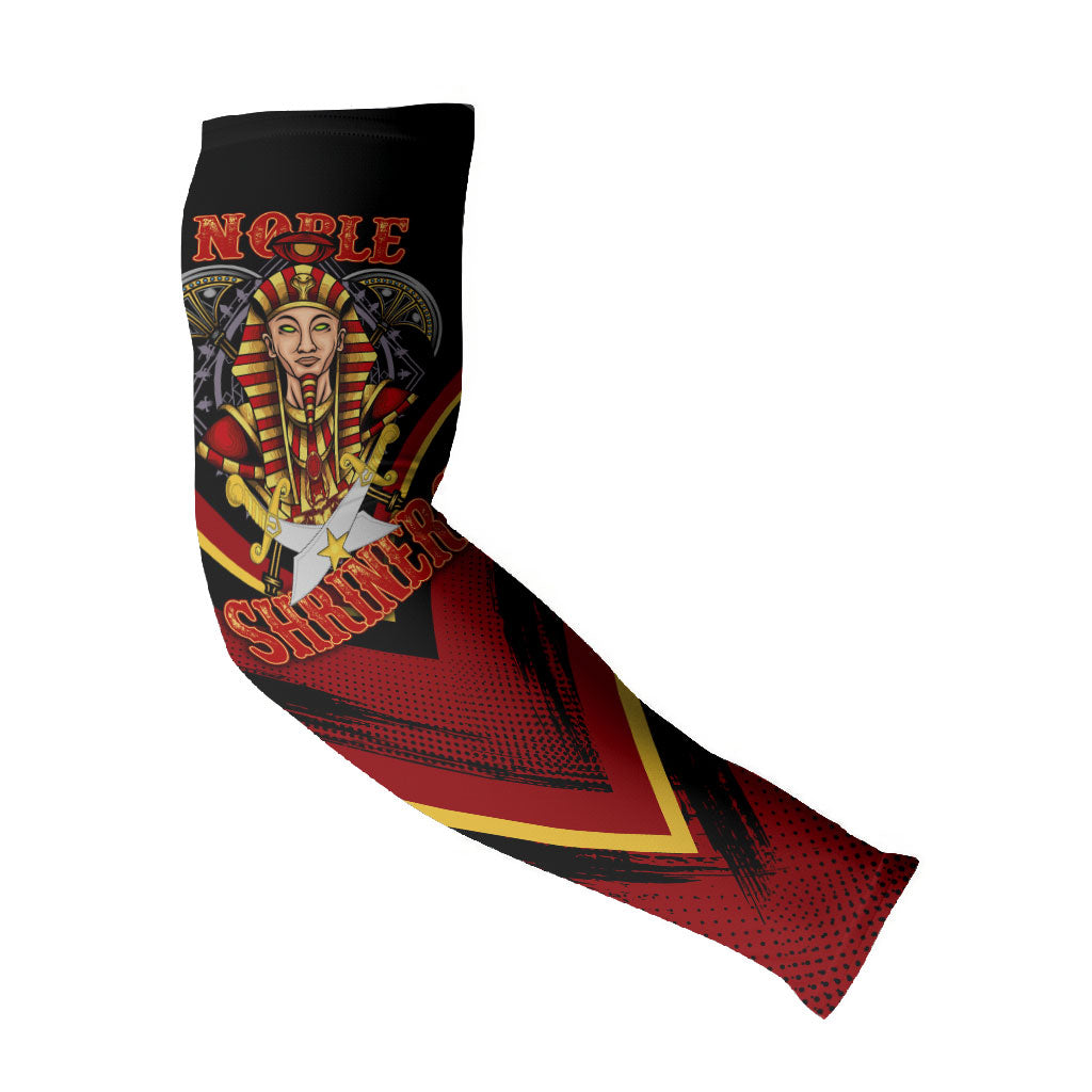 Noble Shriners Arm Sleeves Masonic Egyptian Pharaoh Scimitar Emblem
