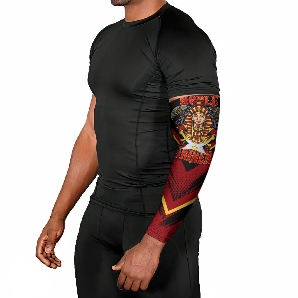 Noble Shriners Arm Sleeves Masonic Egyptian Pharaoh Scimitar Emblem