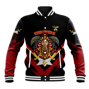 Noble Shriners Baseball Jacket Masonic Egyptian Pharaoh Scimitar Emblem