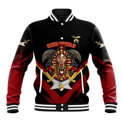 Noble Shriners Baseball Jacket Masonic Egyptian Pharaoh Scimitar Emblem