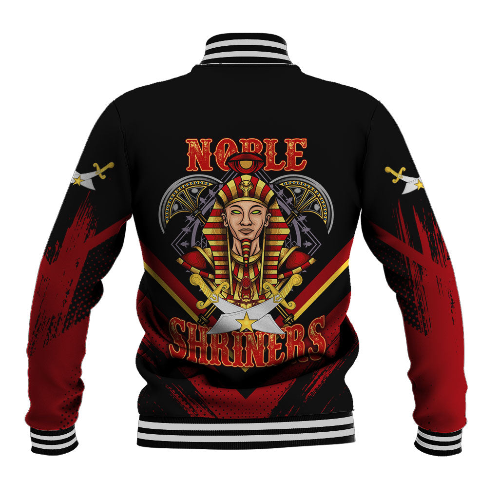 Noble Shriners Baseball Jacket Masonic Egyptian Pharaoh Scimitar Emblem