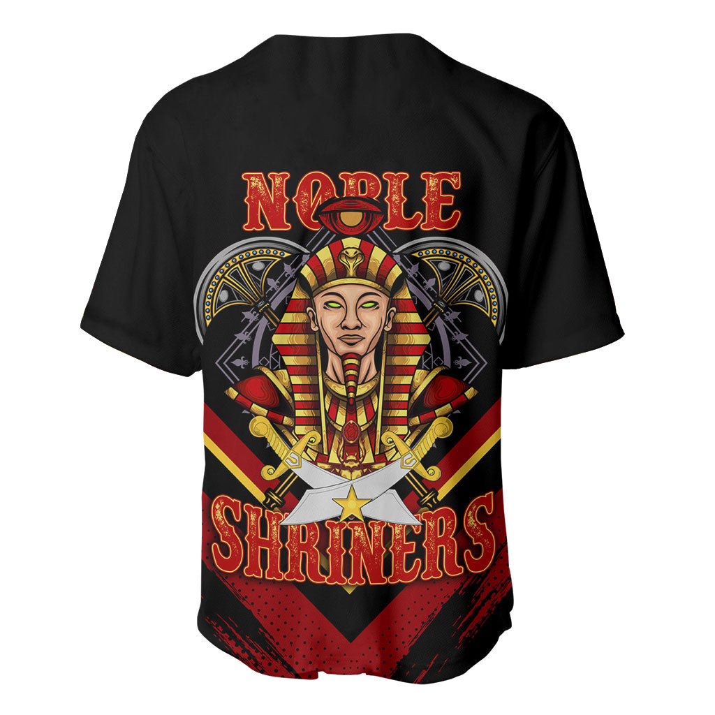Noble Shriners Baseball Jersey Masonic Egyptian Pharaoh Scimitar Emblem