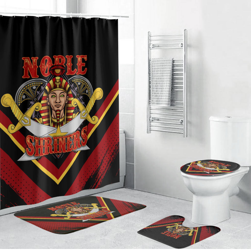 Noble Shriners Bathroom Set Masonic Egyptian Pharaoh Scimitar Emblem