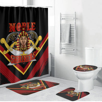 Noble Shriners Bathroom Set Masonic Egyptian Pharaoh Scimitar Emblem