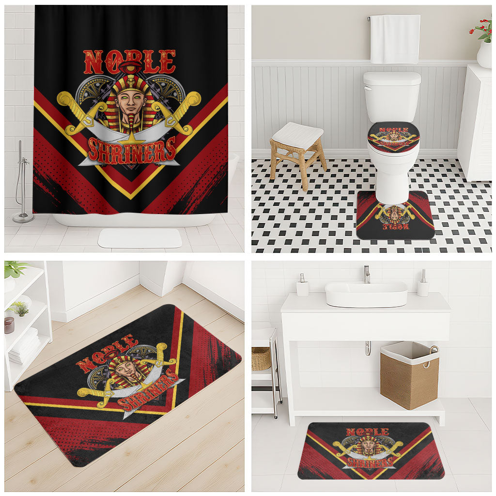 Noble Shriners Bathroom Set Masonic Egyptian Pharaoh Scimitar Emblem