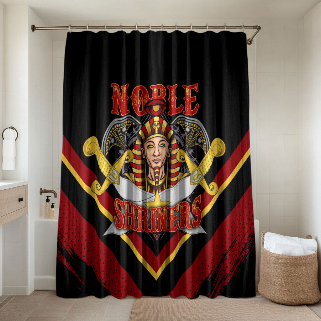 Noble Shriners Bathroom Set Masonic Egyptian Pharaoh Scimitar Emblem