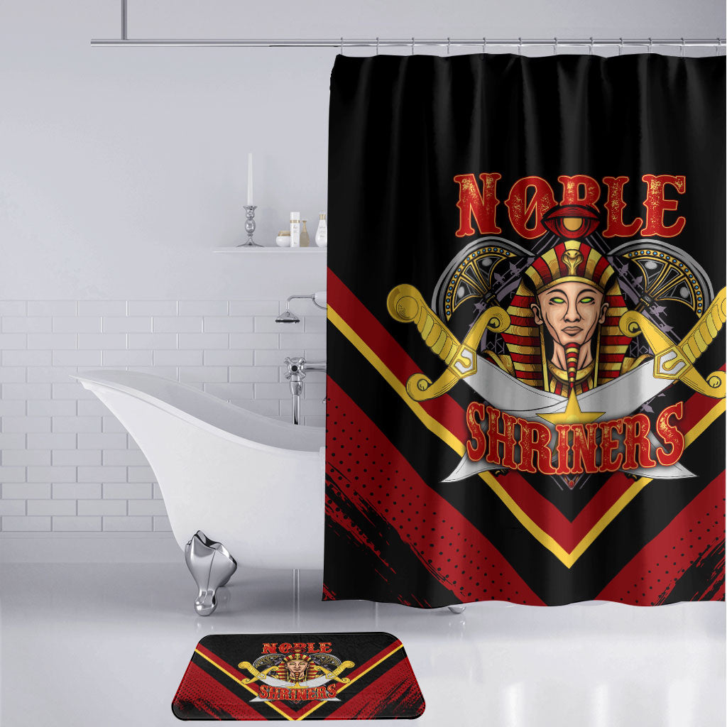 Noble Shriners Bathroom Set Masonic Egyptian Pharaoh Scimitar Emblem