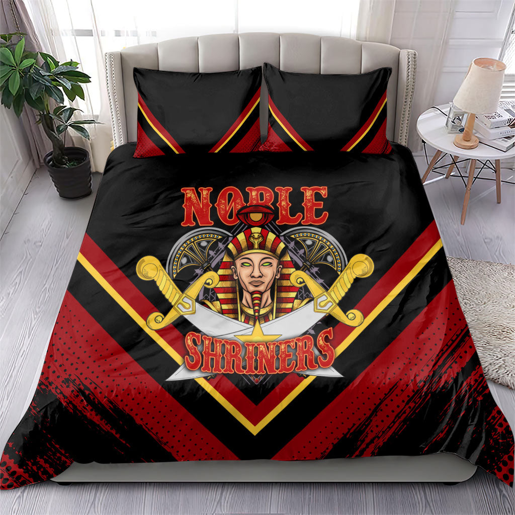 Noble Shriners Bedding Set Masonic Egyptian Pharaoh Scimitar Emblem