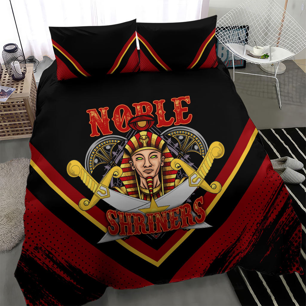 Noble Shriners Bedding Set Masonic Egyptian Pharaoh Scimitar Emblem