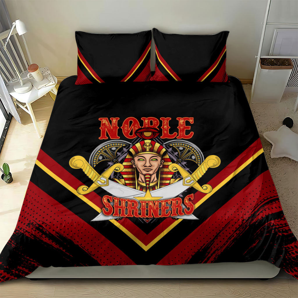 Noble Shriners Bedding Set Masonic Egyptian Pharaoh Scimitar Emblem