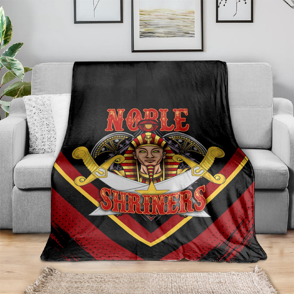 Noble Shriners Blanket Masonic Egyptian Pharaoh Scimitar Emblem