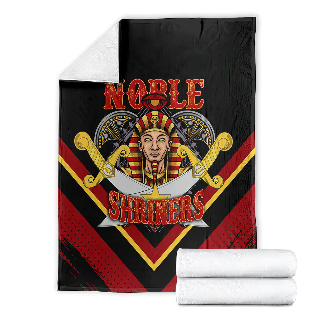 Noble Shriners Blanket Masonic Egyptian Pharaoh Scimitar Emblem
