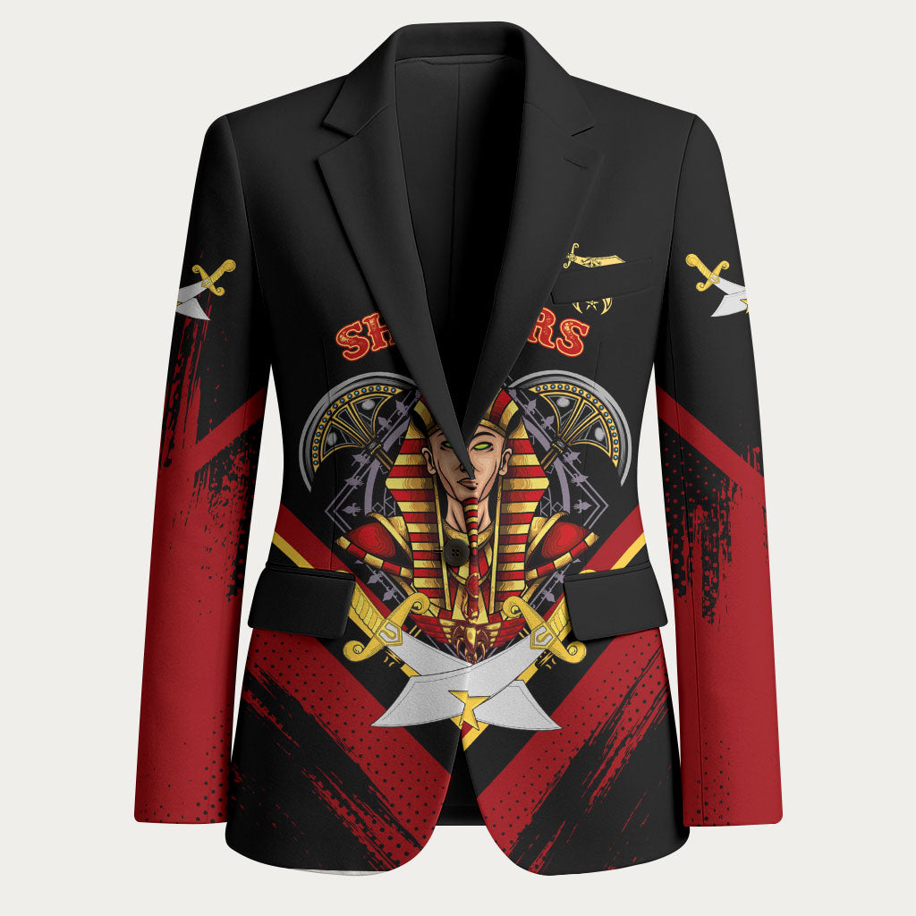 Noble Shriners Blazer Masonic Egyptian Pharaoh Scimitar Emblem