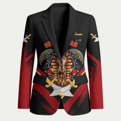 Noble Shriners Blazer Masonic Egyptian Pharaoh Scimitar Emblem
