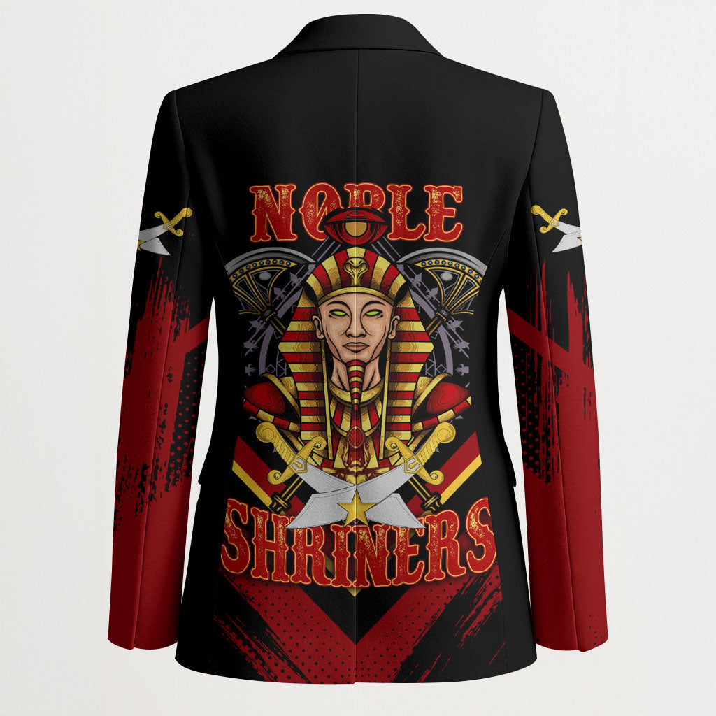 Noble Shriners Blazer Masonic Egyptian Pharaoh Scimitar Emblem