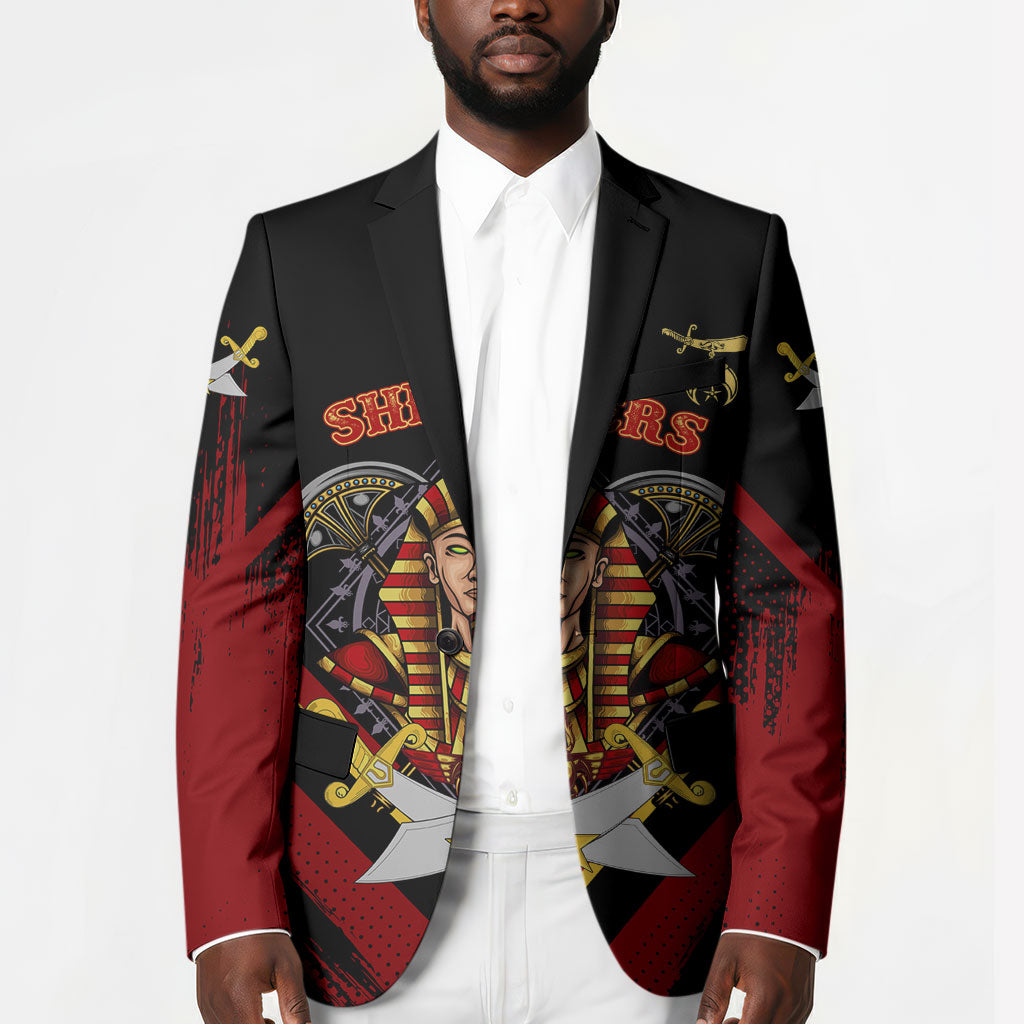 Noble Shriners Blazer Masonic Egyptian Pharaoh Scimitar Emblem