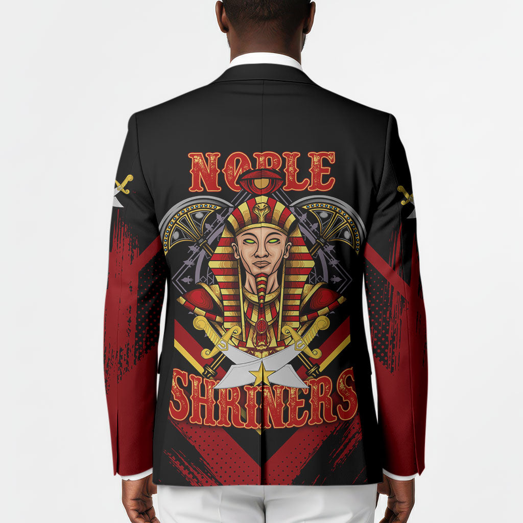 Noble Shriners Blazer Masonic Egyptian Pharaoh Scimitar Emblem